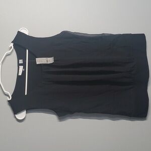 New York & Company top women's size small S black stretch Rayon blend